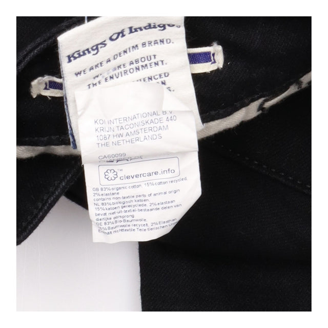 Jeans Black Rinse Mid Rise Slim Fit
