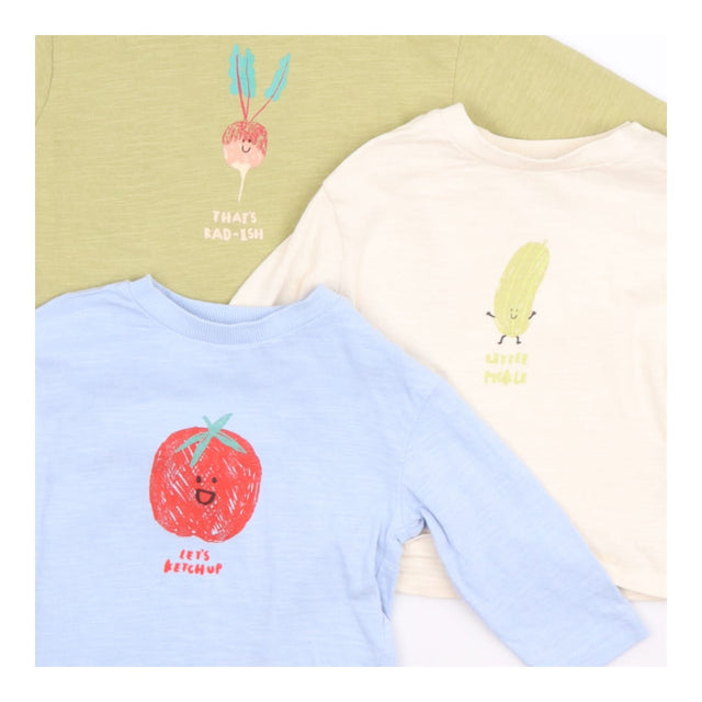 Vegetables Long Sleeve T-shirts 3pc
