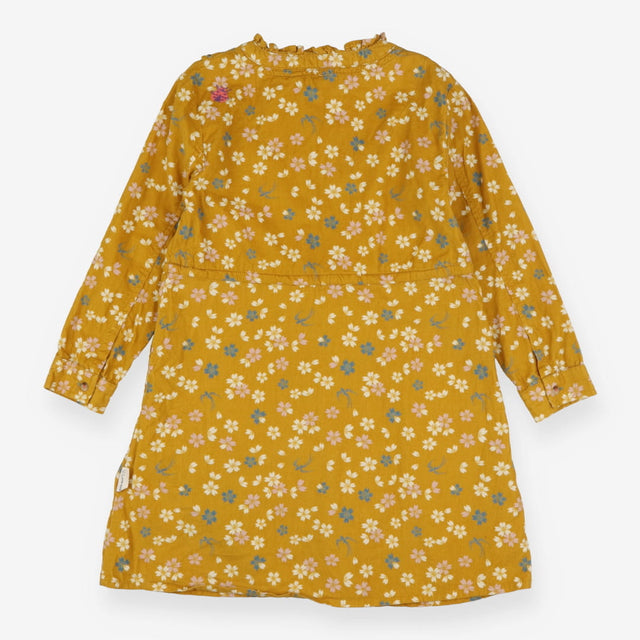 Dress mustard floral button down