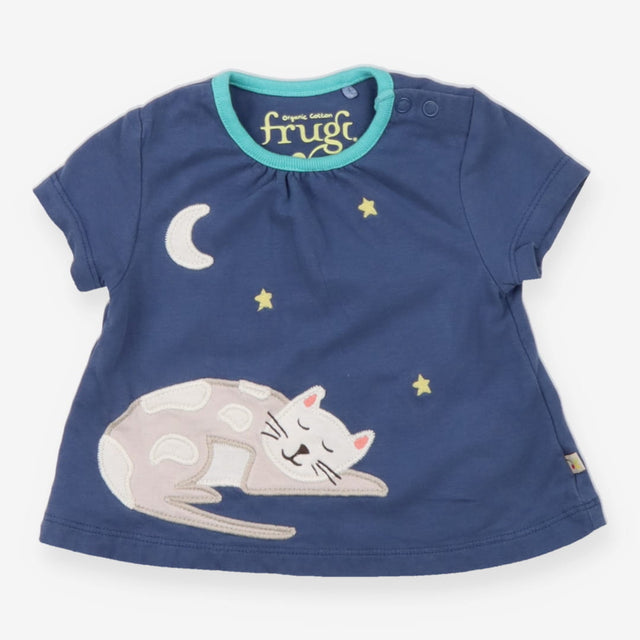 Blue Sleeping Cat T-shirt