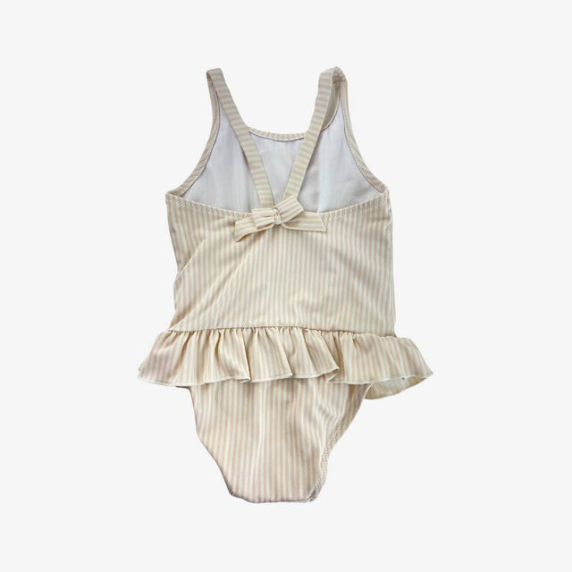 Pale Pink Stripe Swimsuit