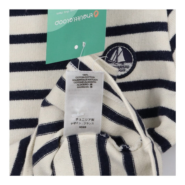 Sweater cream navy stripe