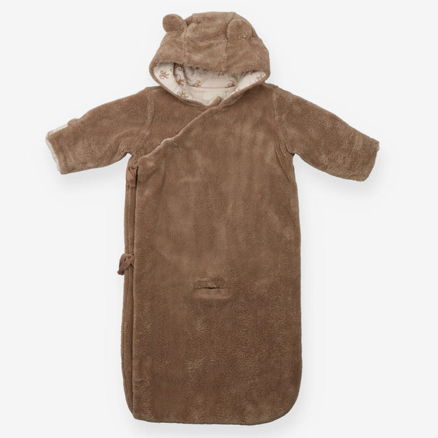 Brown little monkey pramsuit