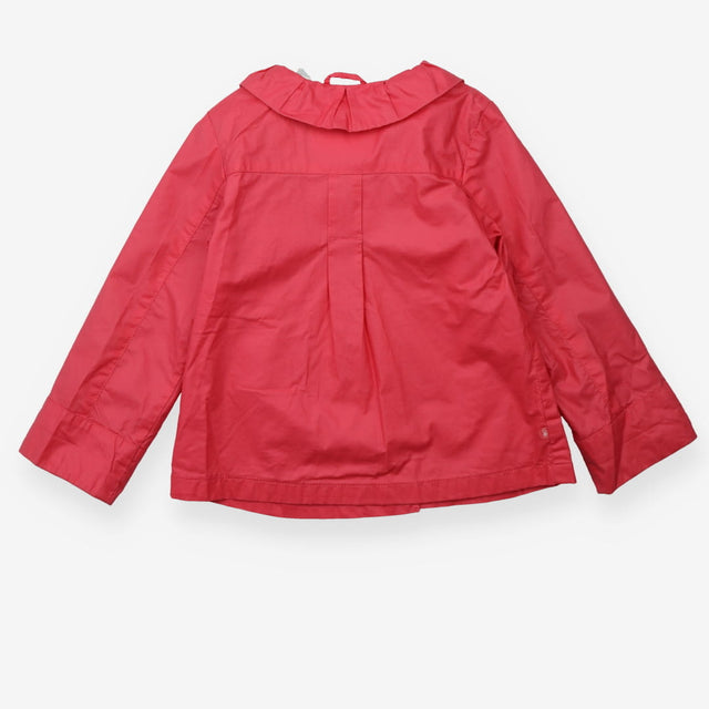 Trench coat pink buttons