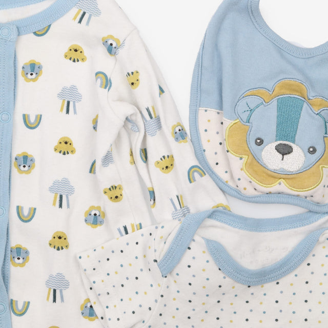 Lion Outfit Set with Mittens, Hat and Bib - Rock A