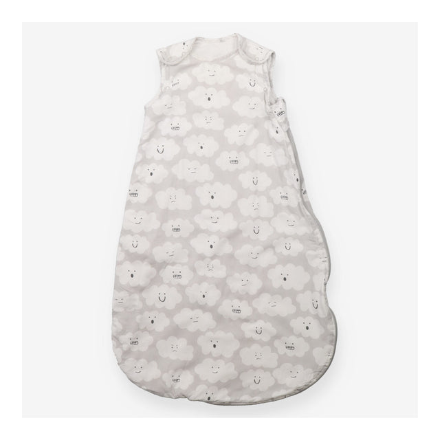 Grey Clouds with Faces Sleeping Bag