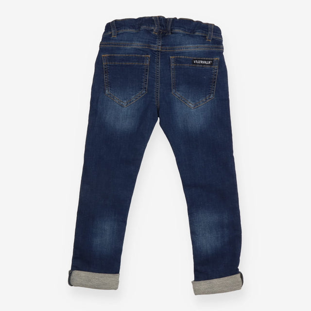 Jeans dark turn up with stretch