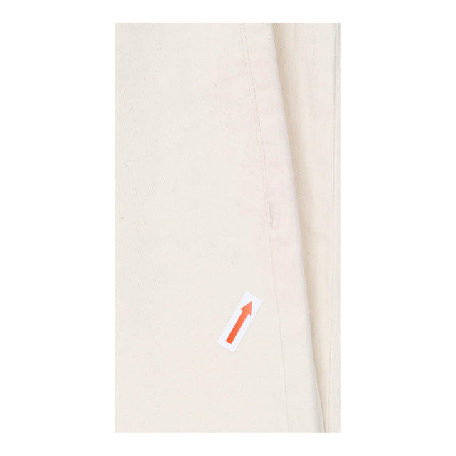 Jeans Slim Mid Rise Ecru Denim Pocket Stretch