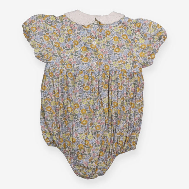 Romper floral collared