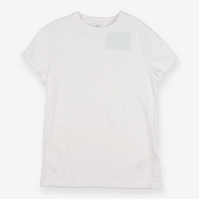 Tee short sleeve plain white