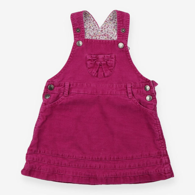Pinafore cord pink