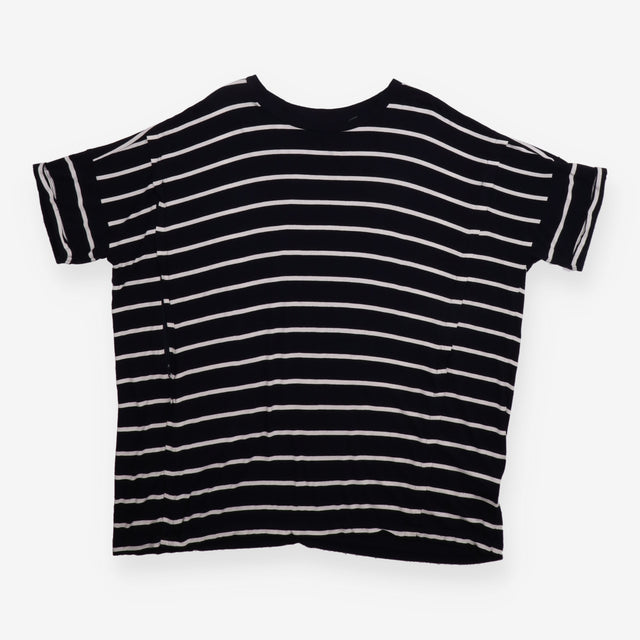 Nursing Top Navy Cream Stripe Oversized Jersey