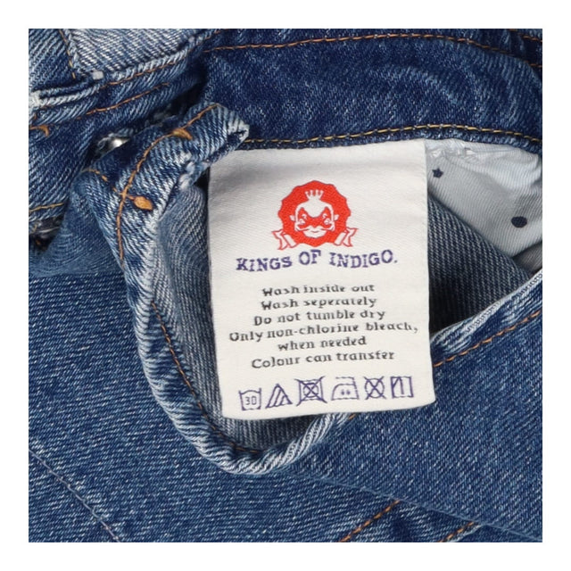 Dungarees blue patchwork detail
