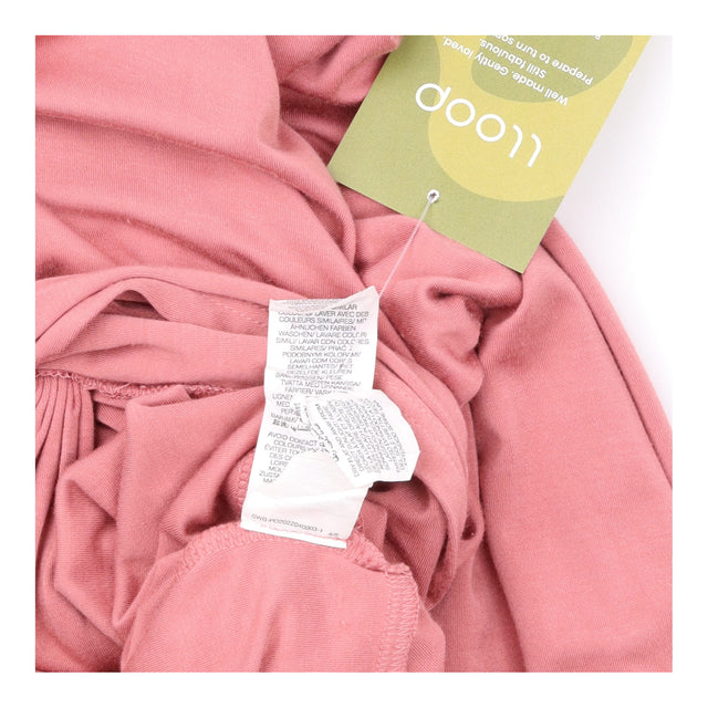 Hoodie Long Sleeve Front Twist Knit Dusty Pink