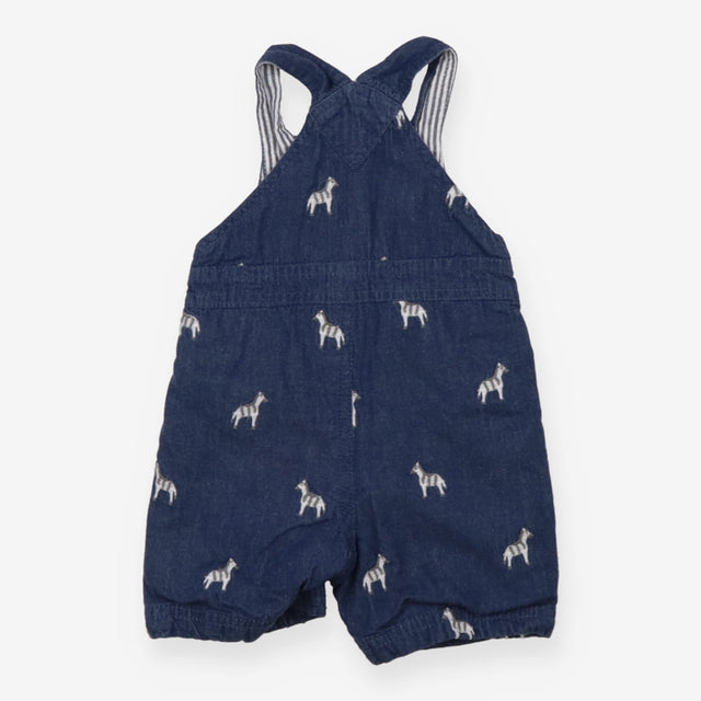 Blue Zebra Dungarees Striped Lined