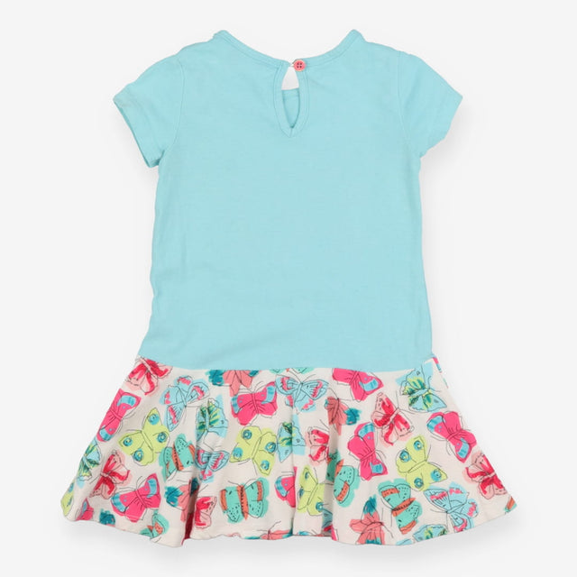 Summer Dress Flutterby Blue and Pink