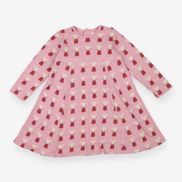 Dress Long Sleeved Pink Mouse