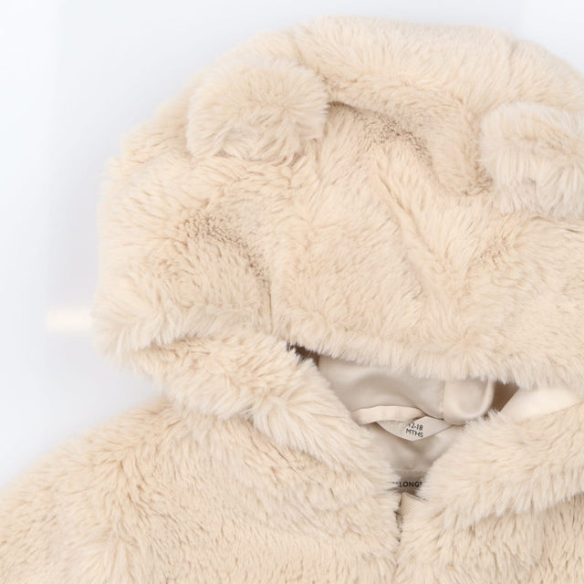 Hooded Jacket Fluffy cream with ears