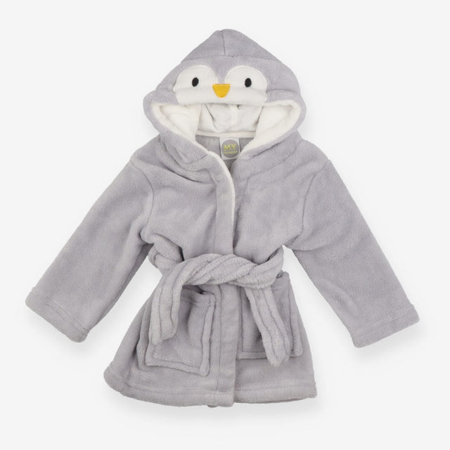 Grey penguin dressing gown