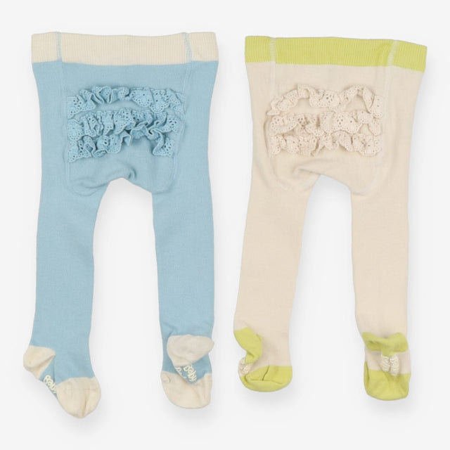 Tights blue white 2 Pack