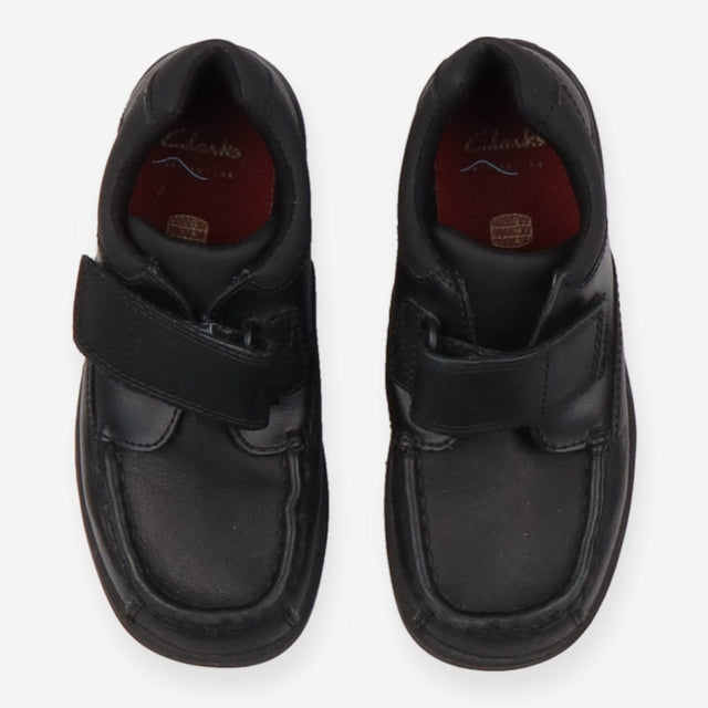 Black School Shoes Velcro Strap