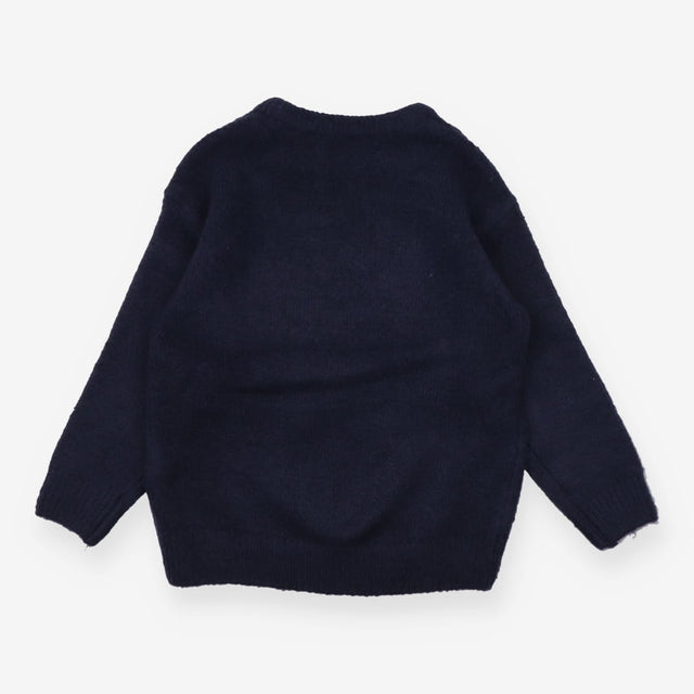 Jumper navy blue green dino festive lights