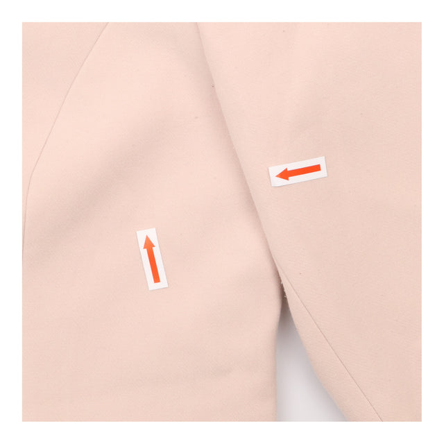 Blush Pink Collarless Tailored Blazer Jacket