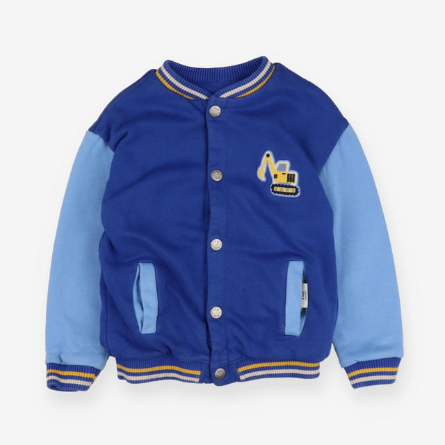 Jacket blue jersey bomber style digger