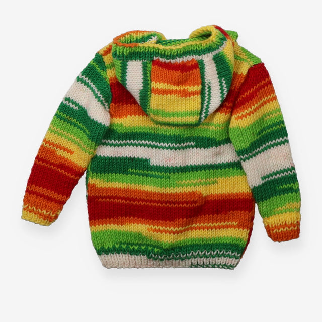 Rainbow Knit Cardigan - Handmade