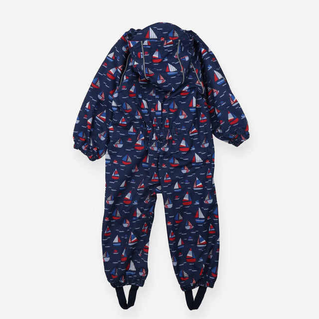 Navy Sailboats Puddlesuit