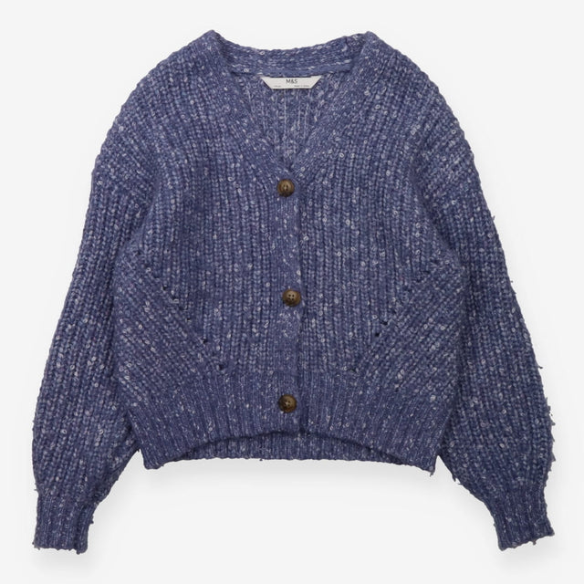 Knit Cardigan Blue