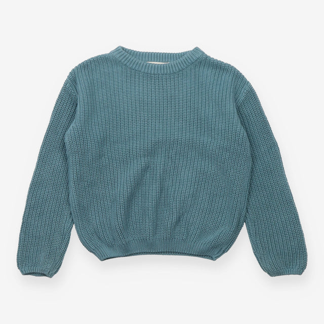 Teal Blue Chunky Knit Jumper