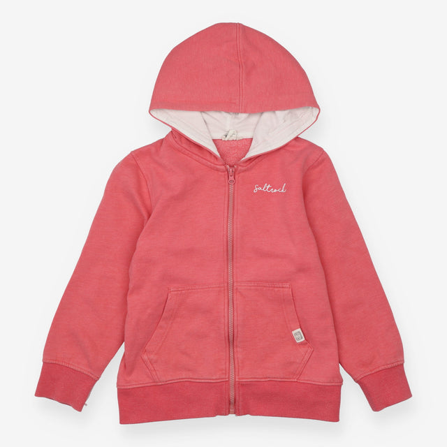Hoodie zip up orange kangaroo pocket