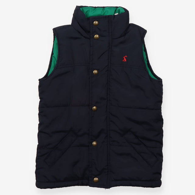 Gilet navy red logo zip green lining