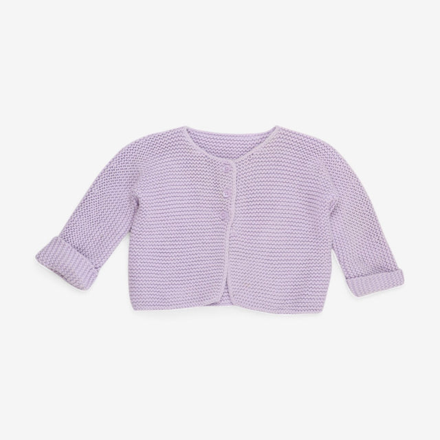 Cardigan Lilac chunky knit