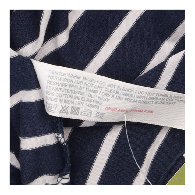 Top Navy Cream Breton Stripe Cotton Stretch Boat N