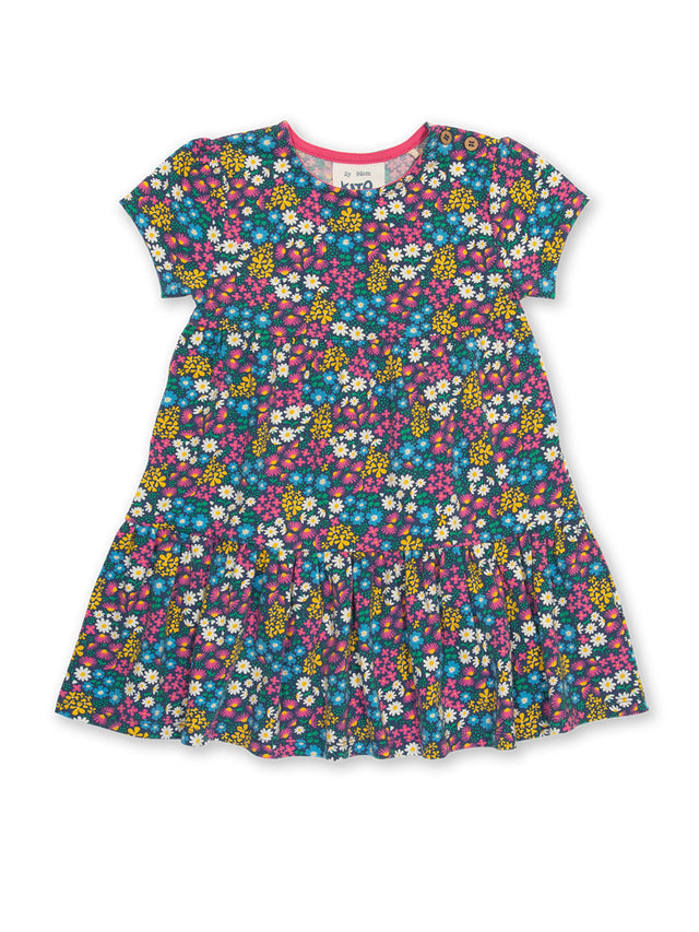 Flower patch dress navy