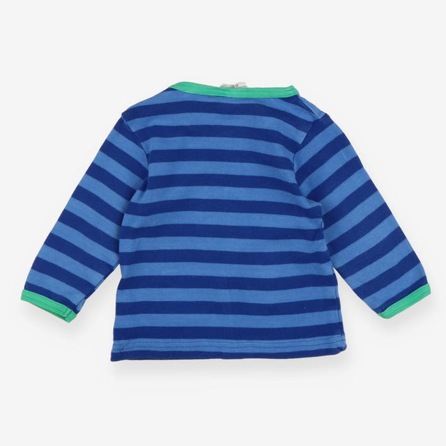 Organic Stripe T-shirt Blue Camping
