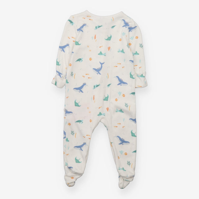 Sleepsuit White Under The Sea