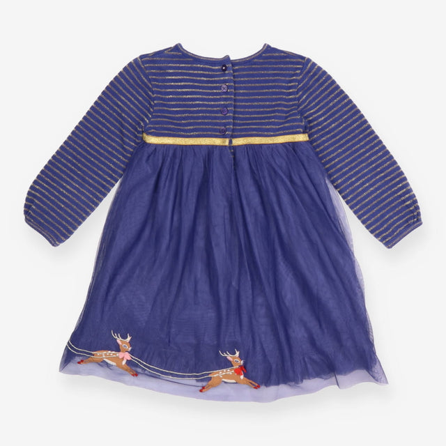 Blue Santa's Sleigh Dress