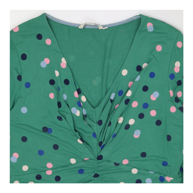 Dress green polka dot