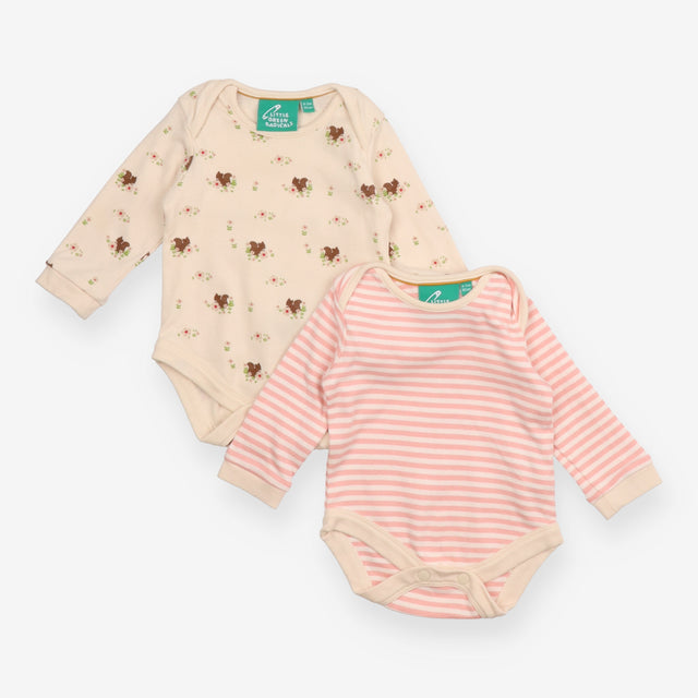 Autumn Squirrel Organic Baby Bodysuit Set