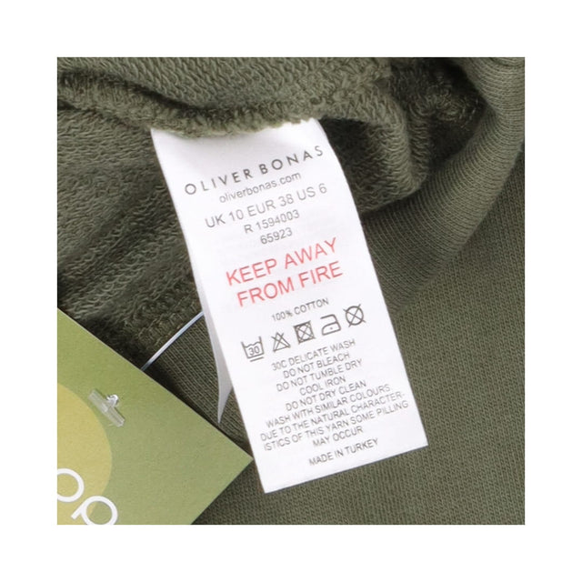 Khaki Green V neck Hoodie