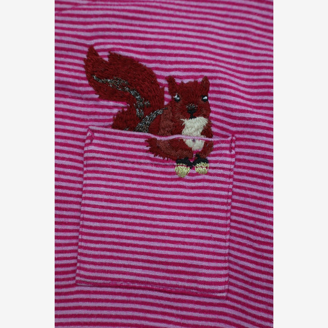 Dress Jersey Pink, Squirrel in Pocket