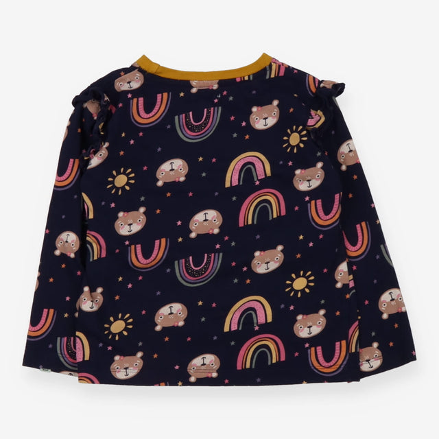 Navy Bears and Rainbows Long Sleeve