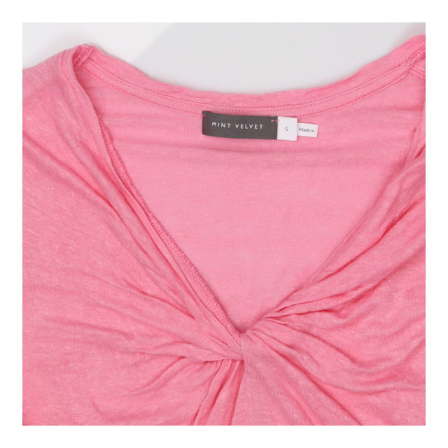 100% Linen Twist T-shirt, Pink
