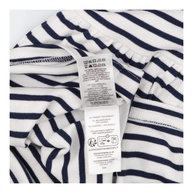 Dress navy stripe sailor collar