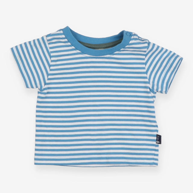 Blue and white stripe tshirt