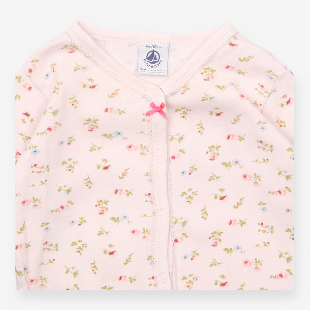Pink Floral Sleepsuit
