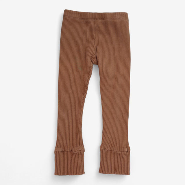 Leggings brown rib